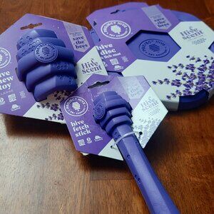 Project Hive ~ 3 Piece Set of Dog Toys ~ Purple ~ NWT